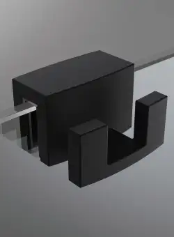 Cuier inox pentru cabina dus Radaway finisaj negru mat