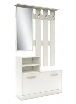 Cuier Lyon, Alb, L 85 x l 24 x H 180 cm