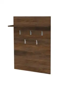 Cuier MARA II, de perete, nuc oregon, 70x22x100 cm