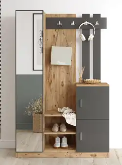 Cuier Pura, Stejar, 114x180x38 cm