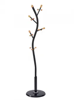 Cuier SADIK, negru, 33x33x175 cm