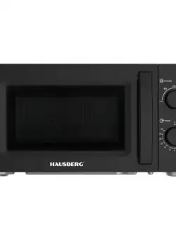 Cuptor cu microunde Hausberg HB-8008NG, 1150W, 5 trepte de putere, 20L, negru