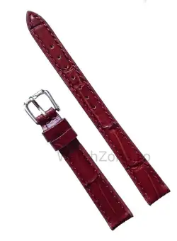 Curea Ceas Din Piele Maro 12mm Imprimeu Croco