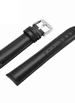 Curea ceas din piele neagra 12mm - 26mm 