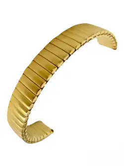 Curea Ceas Metalica, Elastica, tip Bratara, Fara Catarama, 16mm, ORSMEL/16G, Auriu