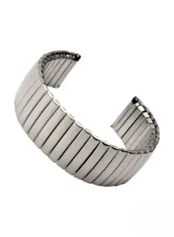 Curea Ceas Metalica, Elastica, tip Bratara, Fara Catarama, 22mm, ORSMEL/22AG, Argintiu