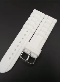 Curea ceas silicon alba 18mm 20mm 22mm 24mm WZ952