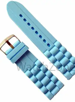 Curea Ceas Silicon Deep Sky Blue 24mm
