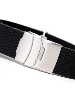 Curea Ceas Silicon Neagra Inchidere Deployant 20mm 22mm 24mm 