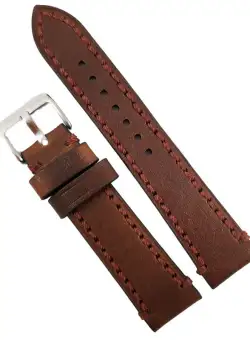 Curea de ceas maro din piele naturala 18mm 20mm 22mm 24mm 26mm WZ4164