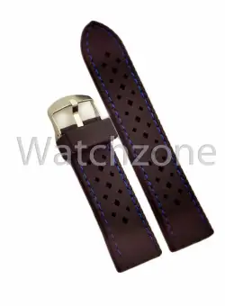 Curea Silicon Neagra Cusatura Albastra - Caro