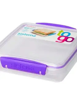 Cutie alimente din plastic pentru sandwich Sistema To Go 450 ml