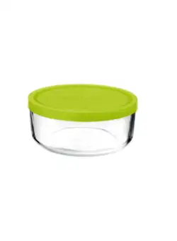 Cutie alimente rotunda Bormioli Gelo Verde 11cm 340 ml