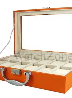 Cutie depozitare si organizare 12 ceasuri ORANGE