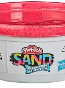Cutie Play-Doh Sand Shimmer Stretch, red