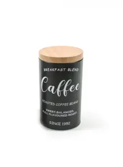 Cutie rotunda Kitchen, metal, negru, 10,5x10,5x19 cm