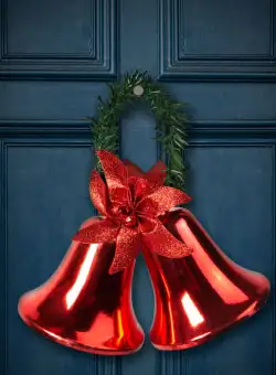 Decor de Craciun - clopotel- culoare rosie