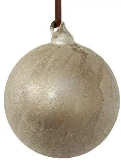 Decoratiune brad Deko Senso glob 8cm sticla roz pudrat