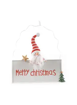 Decoratiune Craciun, alb, 19x22 cm