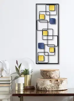 Decoratiune de perete Metal Metal Art İnfinite, Multicolor, 28x5x74 cm