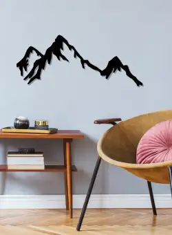 Decoratiune de perete Metal Tanelorn, Negru, 30x0.15x70 cm