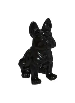 Decoratiune French Bulldog Negru, 22 Cm