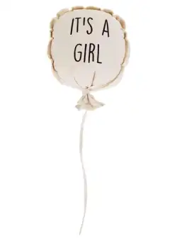 Decoratiune perete balon Childhome Fata, 35x26x8 cm, Bej