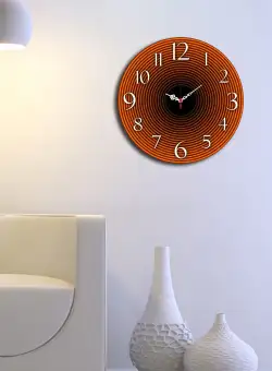 Decorative MDF Clock Ms-42, Multicolor, 2x40x40 cm