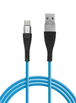 Delight - Cablu de date - iPhone lightning , invelis siliconic, 4 culori - 1 m