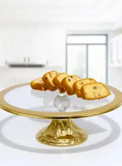 Dessert Plate, Aur, 30x14x30 cm