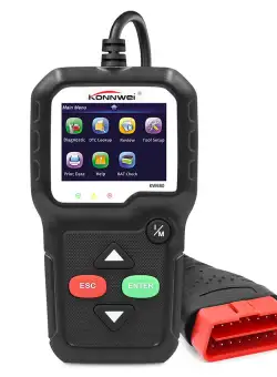 Diagnoza OBD2 KONNWEI KW680, Black, Afisare Erori + Descriere, Resetari, Live Data, ELM 327 OBDII