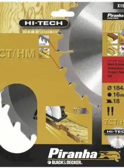 Disc 190 x 16 mm Black+Decker X13145 Lemn TCT 40T