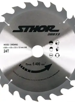 DISC CIRCULAR PENTRU LEMN 250X24X30 STHOR