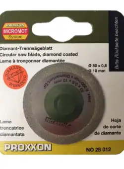 Disc diamantat continuu pentru KS 230, taiere ceramica, fibra de sticla Proxxon 28012, O50 mm