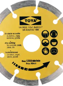 DISC DIAMANTAT CU SEGMENTE 110 MM VOREL