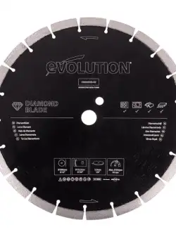 Disc diamantat pentru fierastrau circular Evolution D300SEG-CS, O300x22.2 mm, 21 dinti