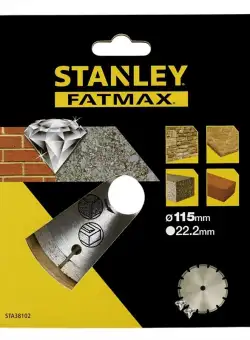 Disc Diamantat Segmentat 115 x 22.23 mm Stanley Fatmax STA38102