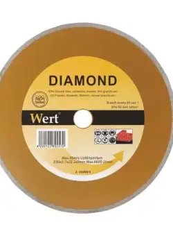 Disc diamantat, taiere marmura, granit, faianta Wert 2710-150, O150x22.2 mm