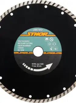 DISC DIAMANTAT TURBO 230X2.6MM H7,5 STHOR