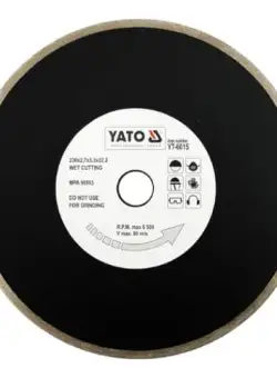 Disc diamantat YATO, continu, 230mm, taiere umeda