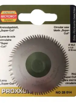 Disc super cut pentru KS 230, taiere lemn, plastic Proxxon 28014, O58x10 mm, 80 dinti