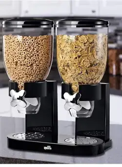 Dispenser dublu pentru cereale, 4 Litri