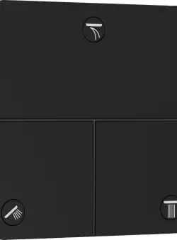 Divertor Hansgrohe ShowerSelect Comfort Q cu 3 functii cu montaj incastrat necesita corp ingropat negru mat