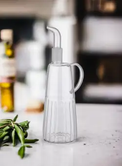 Dozator de ulei, Transparent, 8x24x10 cm
