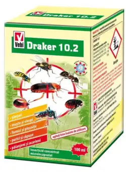 Draker 10.2 100 ml insecticid concentrat muste furnici paianjeni