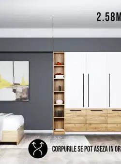 Dressing 2.58m / Dulap Dormitor Timea