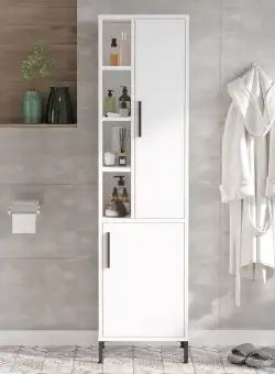 Dulap Baie Somany cu 2 usi si 6 rafturi, 45 x 174 x 36 cm