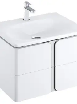 Dulap baza suspendat Ravak SD Balance 80cm cu doua sertare soft close alb