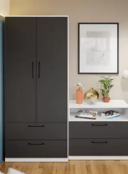 Dulap Benjamin Gri / Alb – C83/02