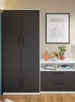 Dulap Benjamin Gri / Alb – C83/03